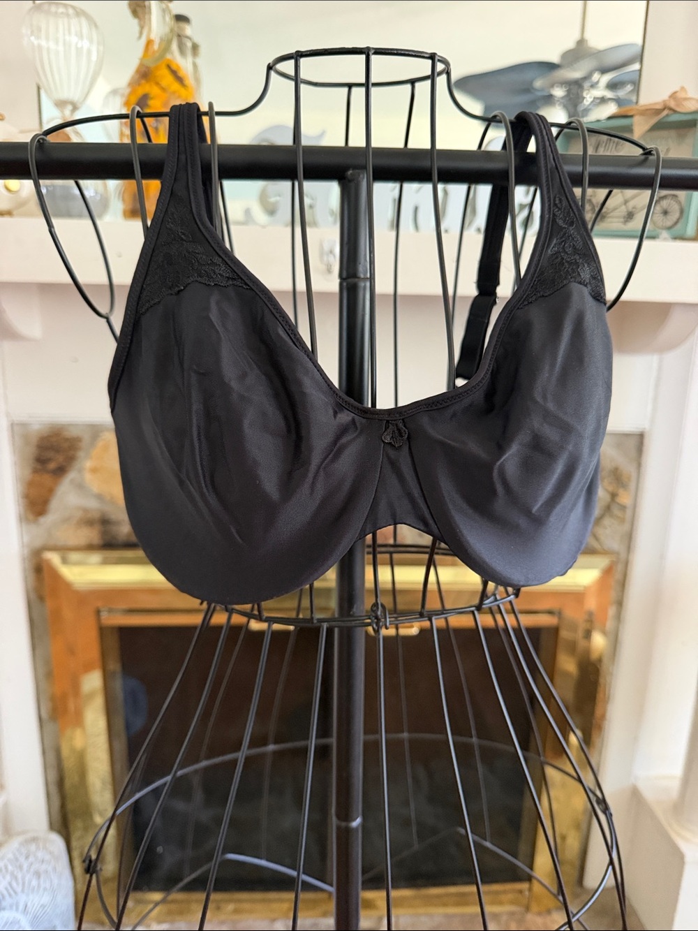 Bali Black Full-Coverage Underwire Bra